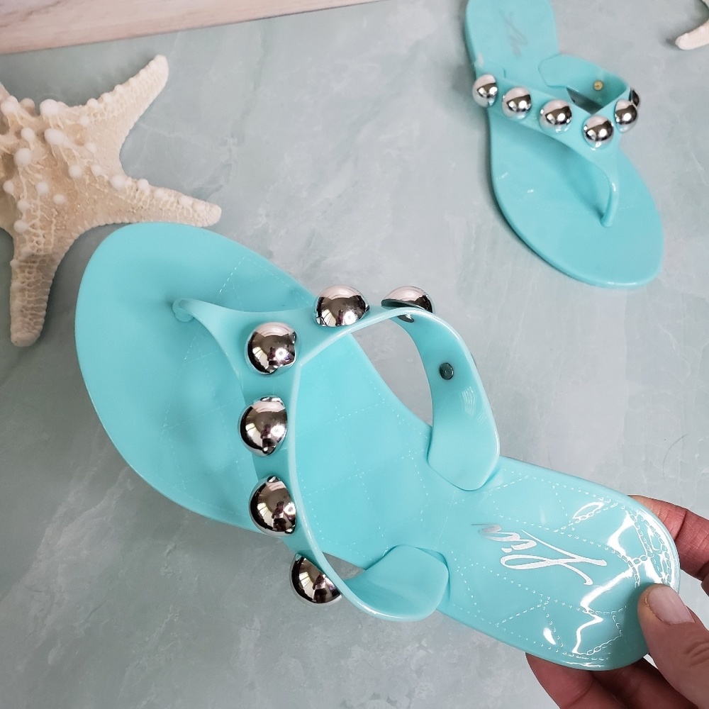 NEW Lia Mint Jelly Sandals - Picture 2 of 5